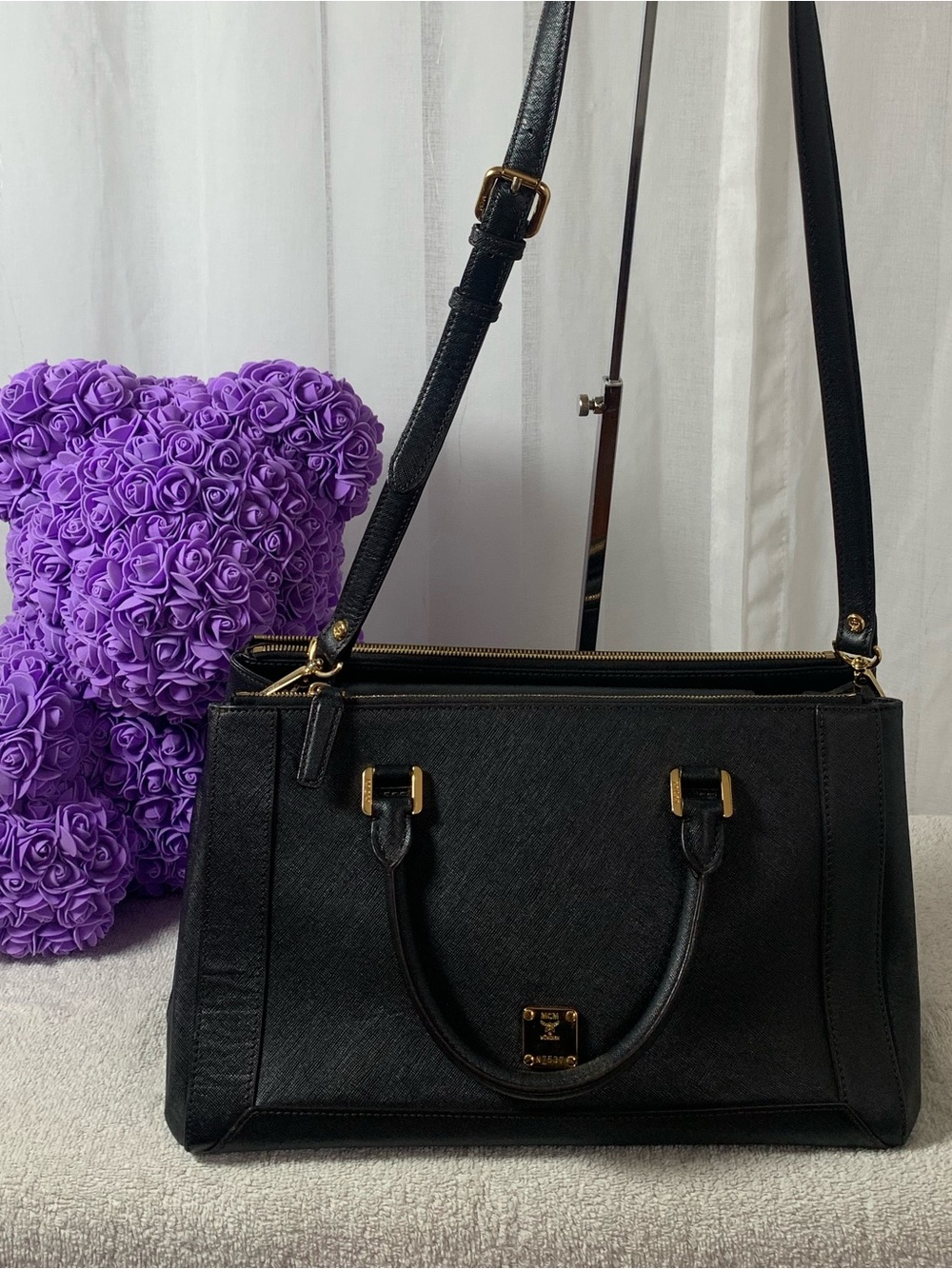 GUC MCM Black Milla Tote